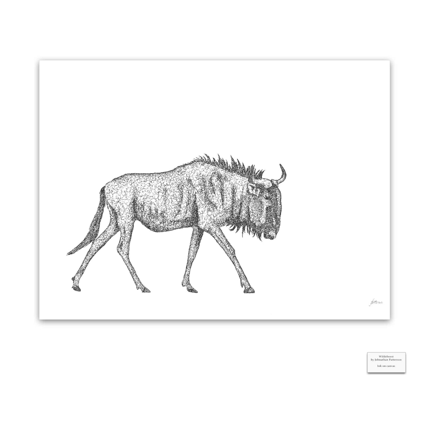 Original Artwork - J Patterson - Wildebeest