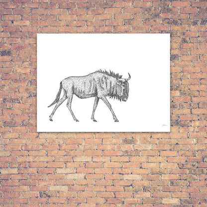 Original Artwork - J Patterson - Wildebeest