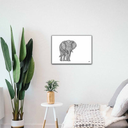 African Bull Elephant Limited Edition Print