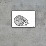 Dung beetle "What really pushes earth around" Limited Edition Print